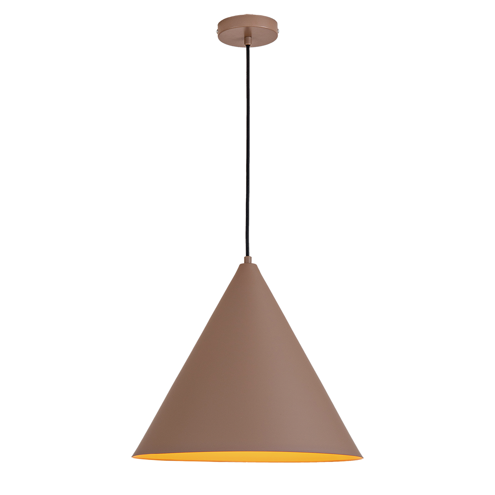 COLGANTE 1xE27 35x30cm KHAKI